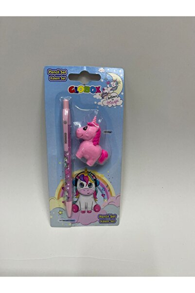 ÇilekKurdu Unicorn Uçlu Kalem Ve Silgi 0.7