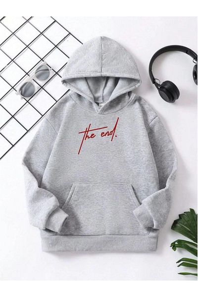 New Shine Φούτερ με στάμπα Unisex Oversize με κουκούλα