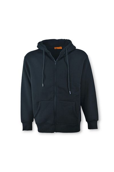 T&M Vertino Hooded Zippered - Black Oversize Sweatshirt