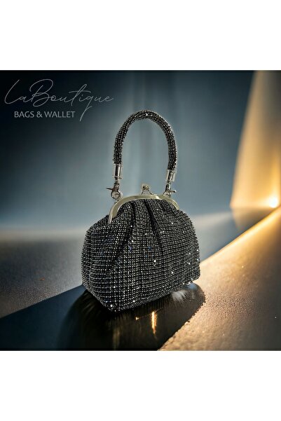 LA BOUTIQUE LA BOUTİQUE TAŞLI SİYAH ÇANTA