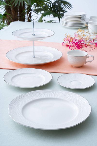 ACAR Serenity Silver Brunch Set - 6 People, 20 Pieces