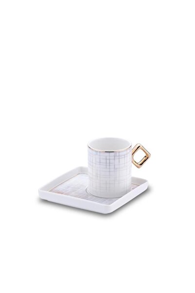 KORKMAZ A8648-3 Eva 4 Parça 2 Kişilik Kahve Fincan Takımı