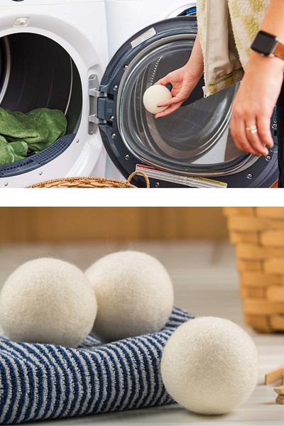 Reyo Organic Felt Wool 3 Pieces XL Clothes Drying Balls - Pouch