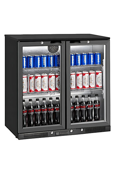 vosco İki Kapaklı Bar Altı Soğutucu (SİYAH)
