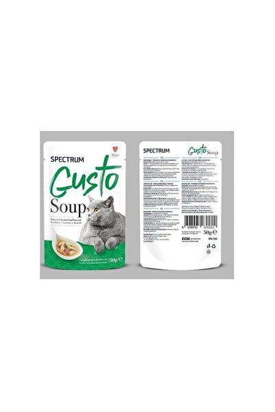 Spectrum Gusto Ton Balıklı Uskumrulu Ve Brokolilı Kedı Çorbası 50 Gr