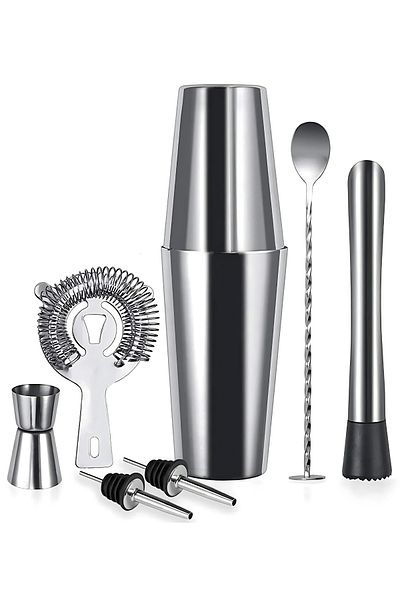 vosco 7 Piece Advantageous Cocktail Set Boston Shaker (750ml)