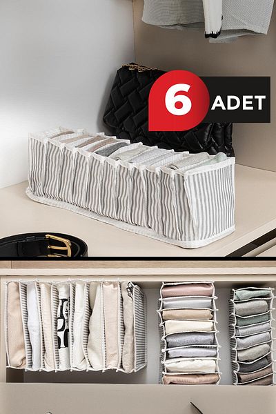 ALAS Small Accordion Organizer - 11X41X12 Cm, 6 Pieces