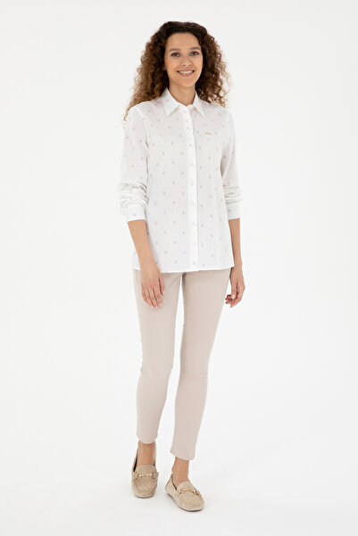 U.S. Polo Assn. Kadın Uzun Kollu Gömlek 1823615