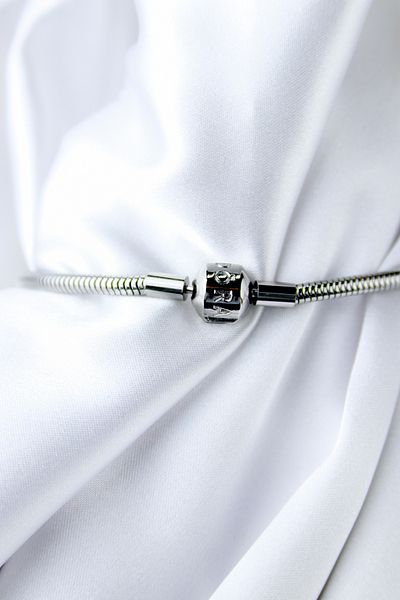 Store Pndora's Model Men's Steel Bracelet - Clip, Silver, 20/21 cm