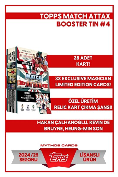 Topps لعبة Match Attax 24/25 Booster Tin - Masters - قطع مريح