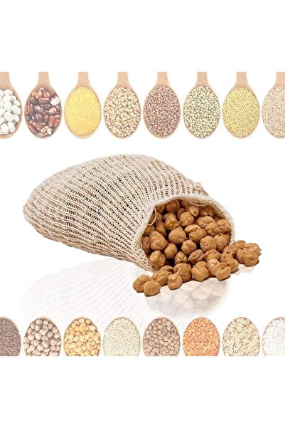 Magic Lady Organik Pamuklu Gıda Saklama Torbası 3'lü Set