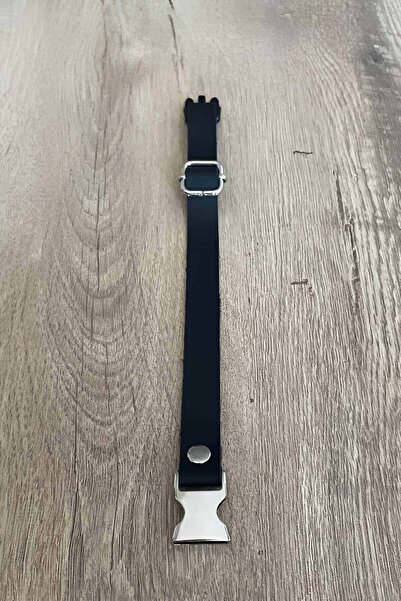 soonaksesuar Cat Black Leather Collar, Travel Collar - Npc004