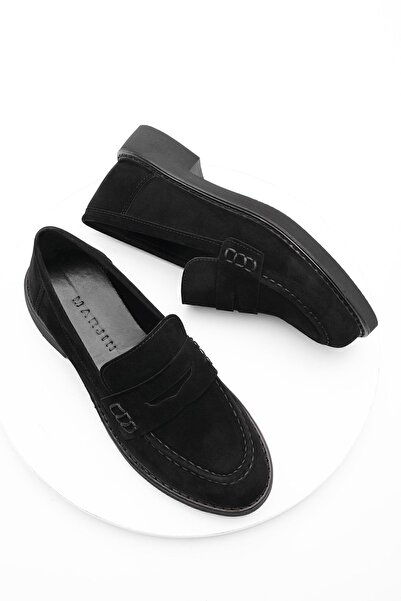 Marjin Mocasin Mocasin De Damă Pantofi Casual Andel Negru