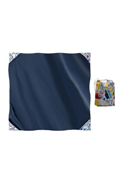 Campesnt Çantalı Ağırlık Cepli Piknik Örtüsü 150x150 cm Su Geçirmez