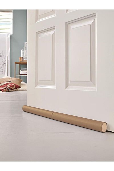 Magic Lady Under Door Anti-Wind Leather Cream Fabric