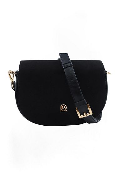 SOSELA 67-7170 Women's Black Crossbody Asymmetrical Bag