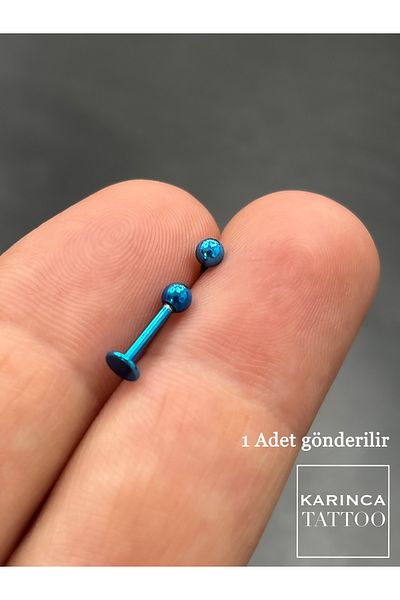 Karınca Piercing Navy Blue Labret Tragus Cartilage Helix Lip Ear Piercing