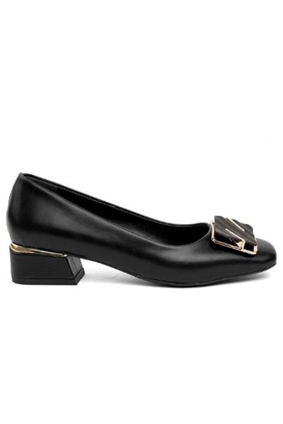 Park Moda Pm350 K4846 Short Stylish Heeled Shoes with Forehead Heel Buckle