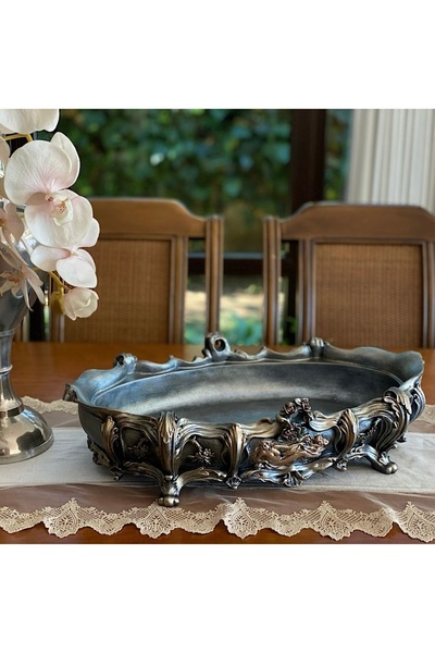 Deart İstanbul Afrodit Dekoratif Büyük Tabak 51x30 Cm.