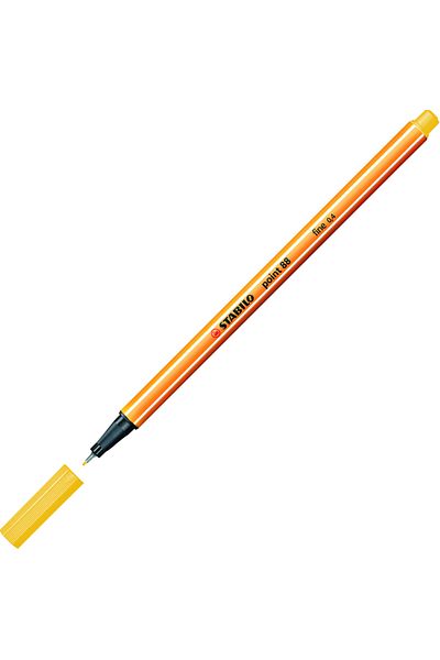 Stabilo Lemon Yellow 88/24 - Felt Tip Fine Pen, 0.4 mm