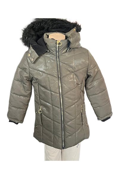 Bilen Normal Fit Girl's Quality Inflatable Coat with Fur Inside