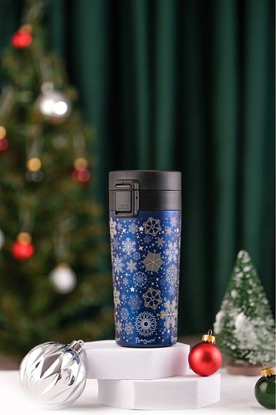 Penguen 380ml Thermos Mug with Filter Lid - New Year's Gift - Sus 304 Stainless Steel, Vacuum Insulated