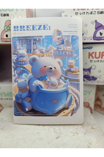 Meyra Accessories sanrio cu tema ursuleț drăguț cu imprimeu caiet caiet agenda caiet școlar cadouri drăguțe