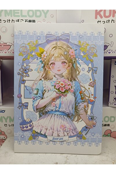 Meyra Accessories anime prenses kız temalı renkli sayfalı notebook defter aja...
