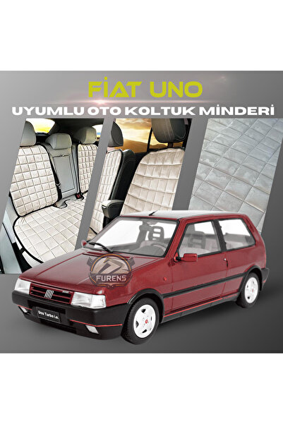 SHOOPLAA طقم وسائد مقعد السيارة باللون البيج من فيات أونو مع جيوب ريش تايلاند...