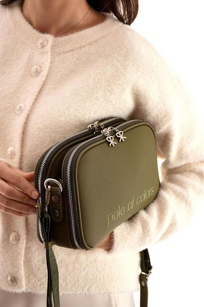 Polo Of Colors Impolo Lili Lkhakiyeşil Three-Eye Women's Shoulder Bag 17X28 Size