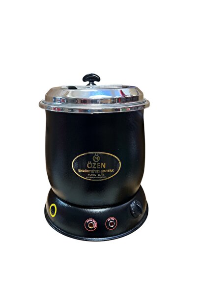 ÖZEN ENDÜSTRİYEL MUTFAK 15 Litre Maksi Siyah Çorba Isıtıcısı Çorba Potu Cadı ...