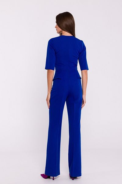 Stylove Elegantní dámský overal s peplum