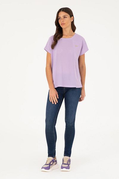 U.S. Polo Assn. Tricou liliac pentru femei - 1826509
