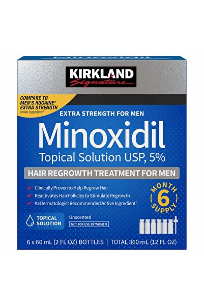 Kirkland Signature 5% Topical Solution for Men 6 Month 6 Aylık Solüsyon