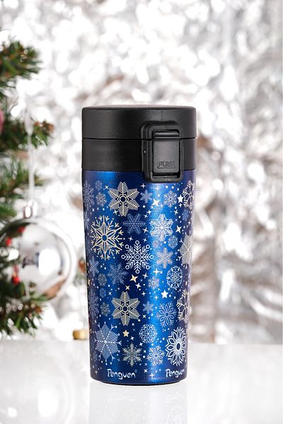 Penguen 380ml Thermos Mug with Filter Lid - New Year's Gift - Sus 304 Stainless Steel, Vacuum Insulated
