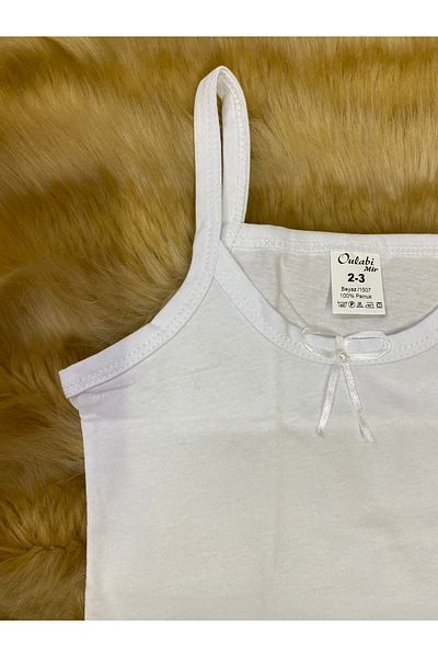 skycott 100% Cotton Solid Color Female Child Thin String Strap Athlete Bow Detail