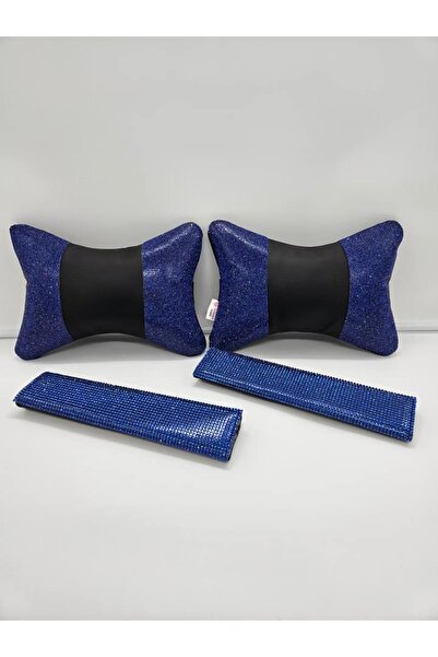 sıcak köşe Pernă pentru gât și centură de siguranță Diamond Saks Blue Stone