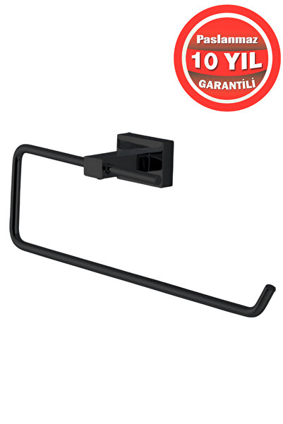 ÇELİK BANYO Paslanmaz Pirinç Mat Siyah Kenzo Kağıt Havluluk