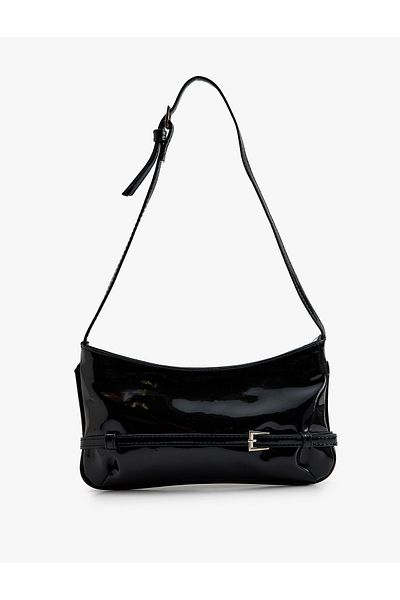 Koton Belt Detailed Baguette Bag - Zippered