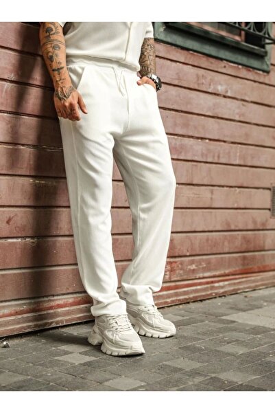 More Siyah Fitilli Baggy Pantolon