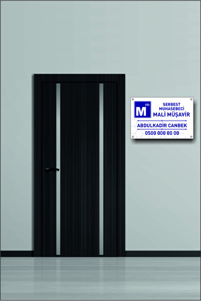 Merta Reklam & Dekor Pleksi Mali Müşavir Muhasebeci Kapı Giriş Tabelası Büro Ofis Tabelası