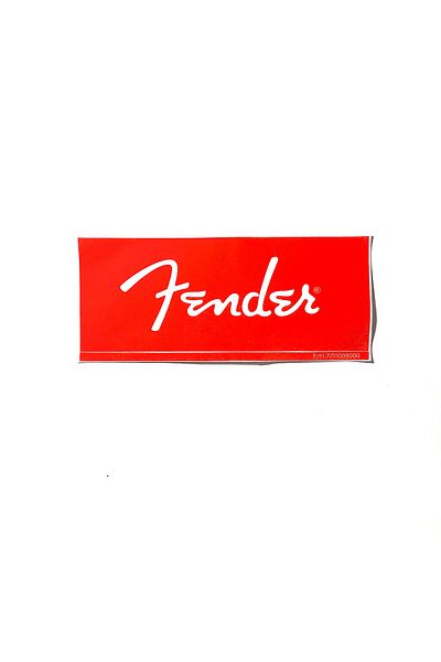 FENDER Red Logo Sticker