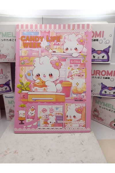 Meyra Accessories دفتر ملاحظات مطبوع مخصص من سانريو كاواي، دفتر يوميات، دفتر ...