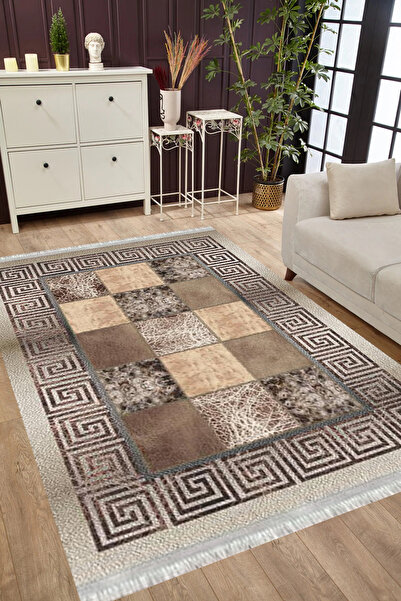 MUBO Pamuk Dokuma Taban Yıkanabilir Kaymaz Tabanlı Antibakteriyel Dijital Bas...