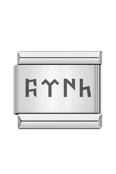 Takı Dükkanı Gokturkish Turkish Written Additional Extension Italian Charm Steel Bracelet Charm Scb31