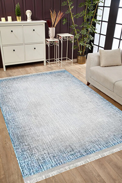 MUBO Kaymaz Tabanlı Yıkanabilir Antibakteriyel Dijital Baskı Doku Salon Halıs...