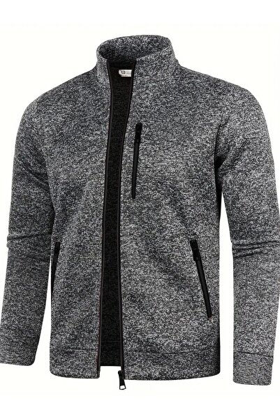 GHASSY CO. Ghassy Co. Чоловіча куртка з легким вітром, повністю застібається на блискавку, з поліестеру