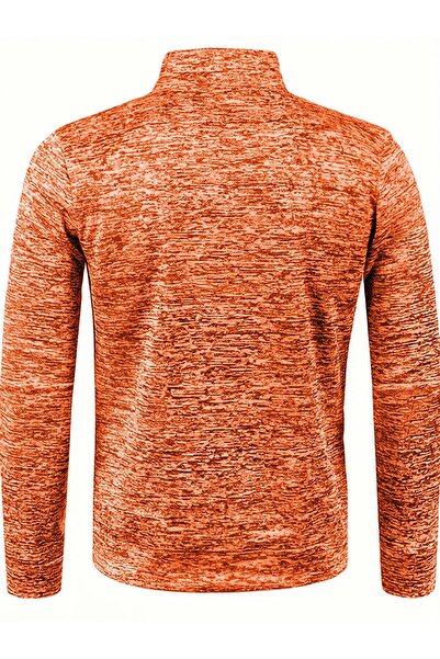 GHASSY CO. Ghassy Co. Men's Gray Surface Lightweight Windproof Full Zipper Fleece Jacket