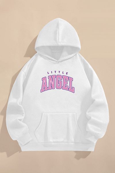 FEEL STYLE Hanorac pentru copii, cu trei fire, gros, iarnă, imprimat Lilo și Stitch Angel