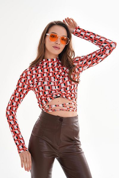 My Kids Wear Crop legat în talie